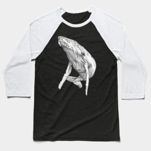 Humpback Whale Baseball T-Shirt